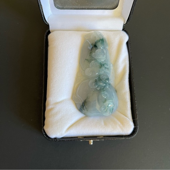 New natural Burmese carved Jade Pendant